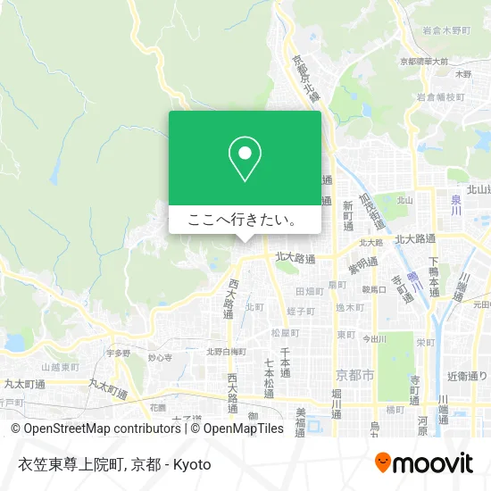 衣笠東尊上院町地図