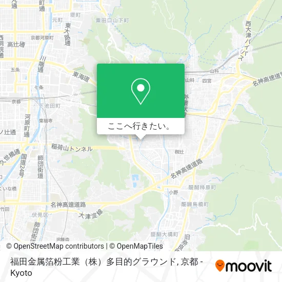 福田金属箔粉工業（株）多目的グラウンド地図