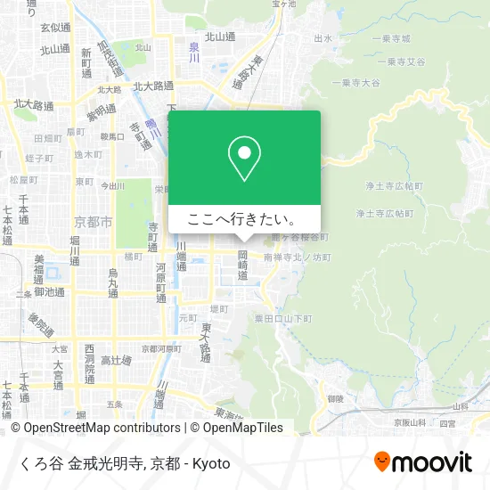 くろ谷 金戒光明寺地図