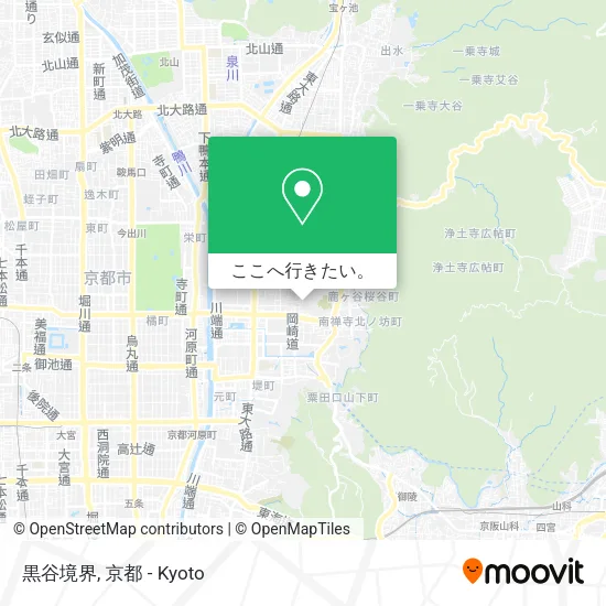 黒谷境界地図
