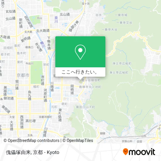 傀儡塚由来地図