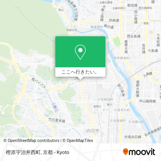 樫原宇治井西町地図