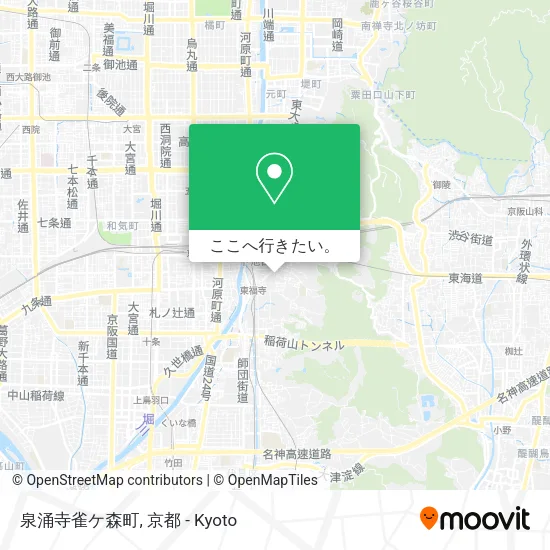泉涌寺雀ケ森町地図