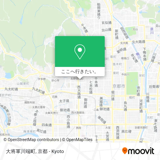 大将軍川端町地図