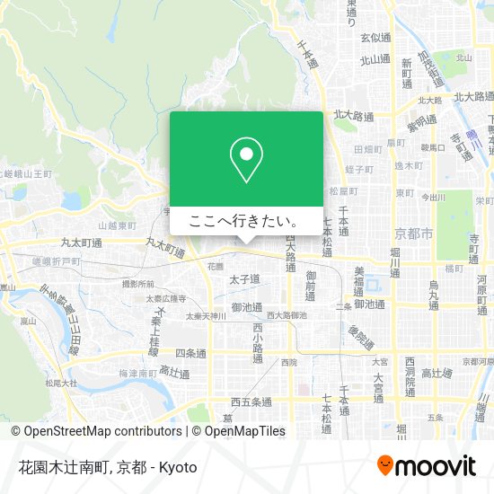 花園木辻南町地図