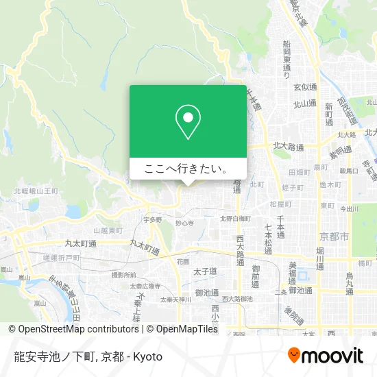 龍安寺池ノ下町地図