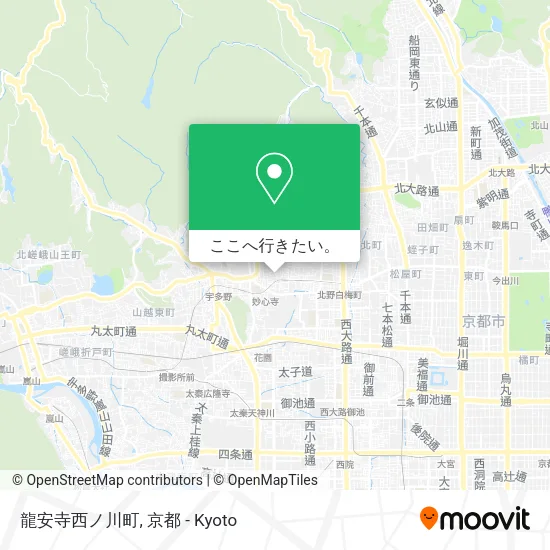 龍安寺西ノ川町地図