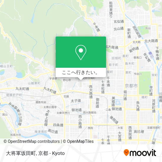 大将軍坂田町地図
