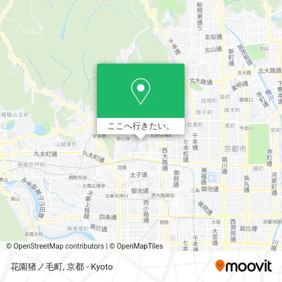 花園猪ノ毛町地図