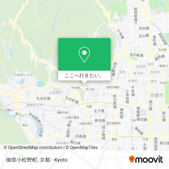 御室小松野町地図
