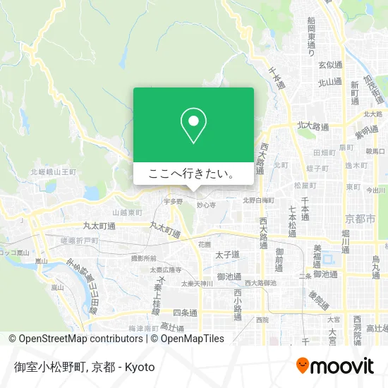 御室小松野町地図