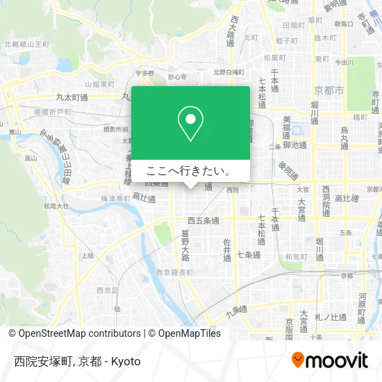 西院安塚町地図