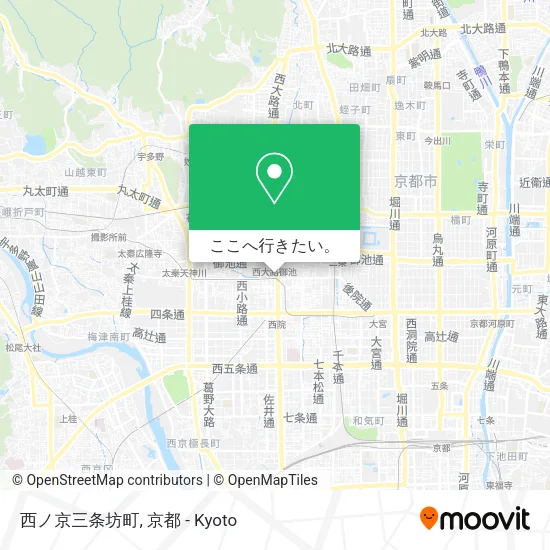 西ノ京三条坊町地図