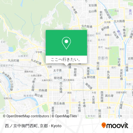 西ノ京中御門西町地図