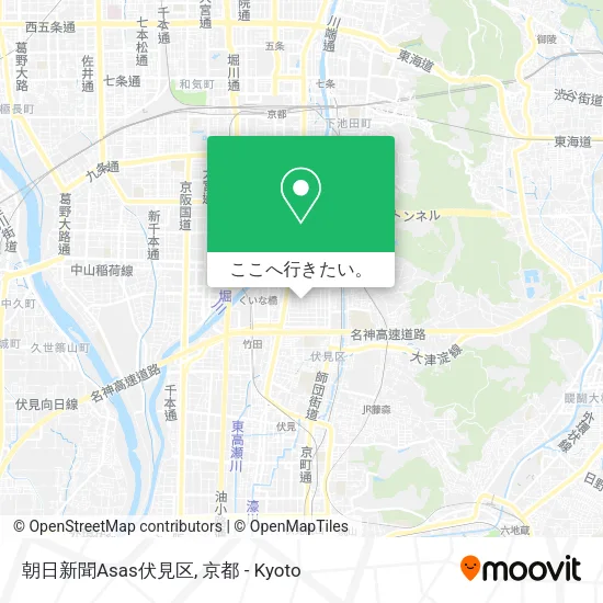 朝日新聞Asas伏見区地図
