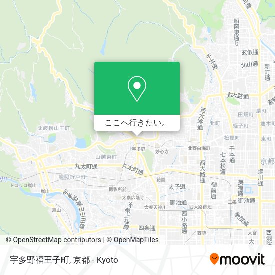 宇多野福王子町地図