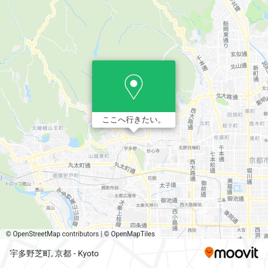 宇多野芝町地図