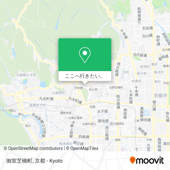 御室芝橋町地図