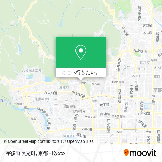 宇多野長尾町地図