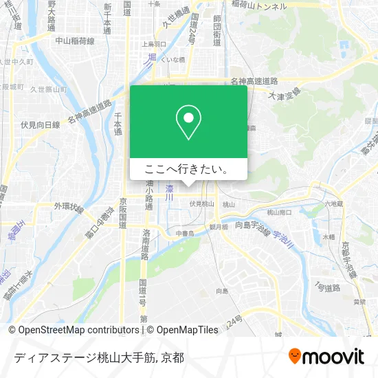 ディアステージ桃山大手筋地図