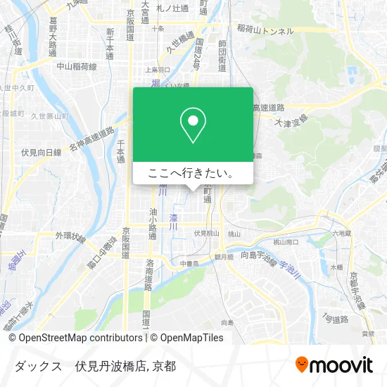 ダックス　伏見丹波橋店地図