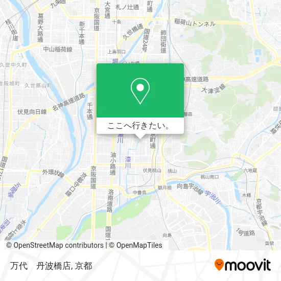 万代　丹波橋店地図
