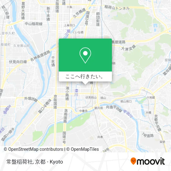 常盤稲荷社地図