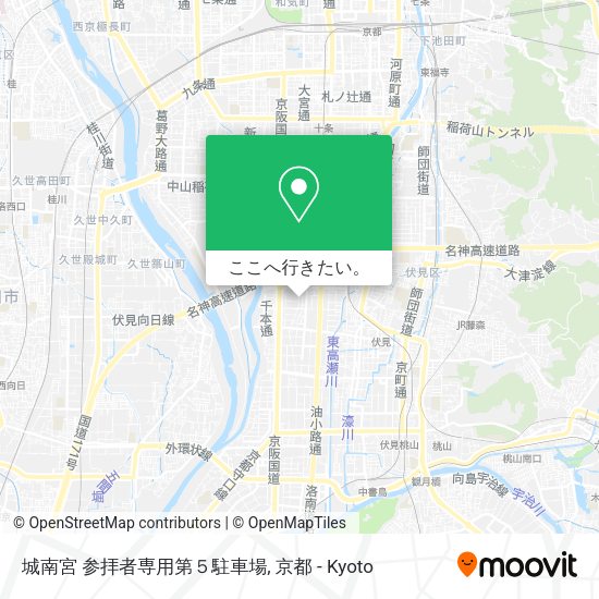 城南宮 参拝者専用第５駐車場地図