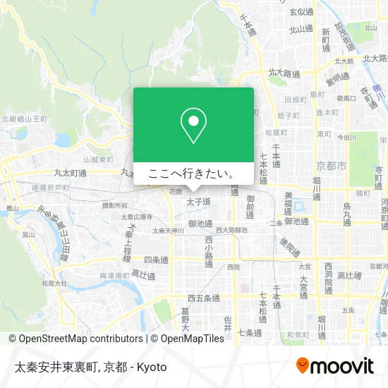 太秦安井東裏町地図