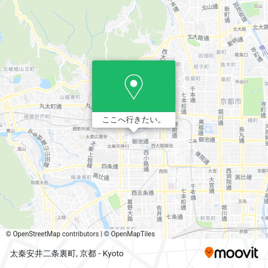 太秦安井二条裏町地図