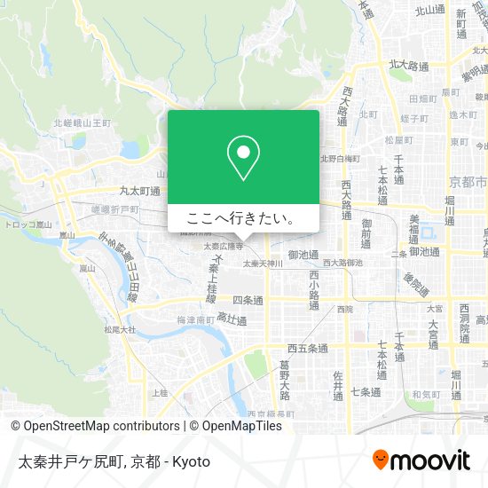 太秦井戸ケ尻町地図