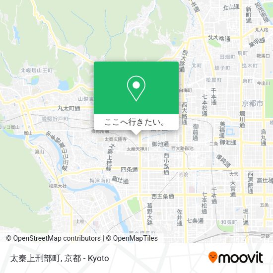 太秦上刑部町地図