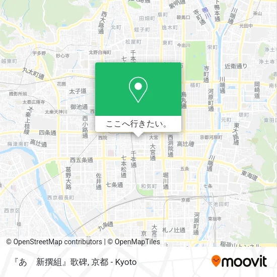 『あゝ新撰組』歌碑地図