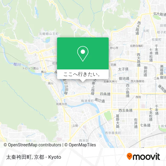 太秦袴田町地図