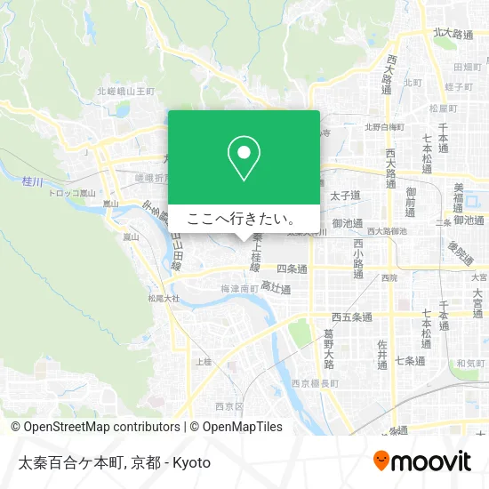 太秦百合ケ本町地図