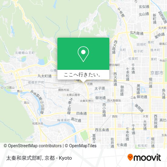 太秦和泉式部町地図