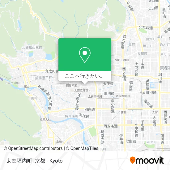 太秦垣内町地図