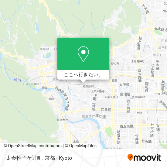 太秦帷子ケ辻町地図
