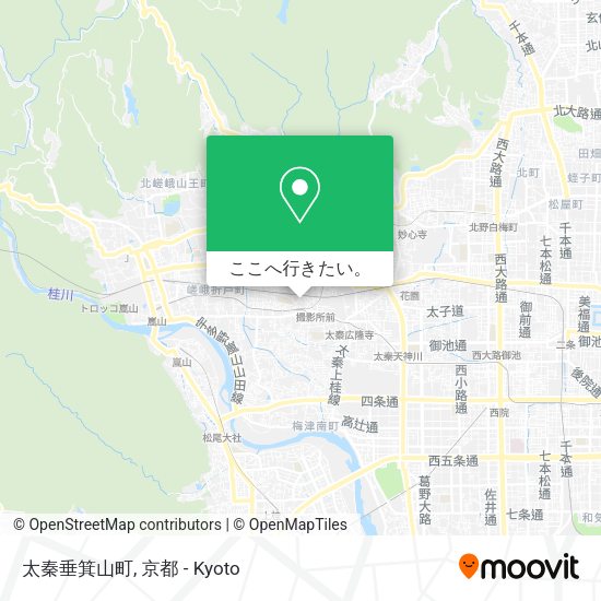 太秦垂箕山町地図