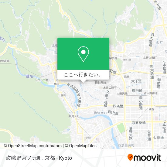 嵯峨野宮ノ元町地図