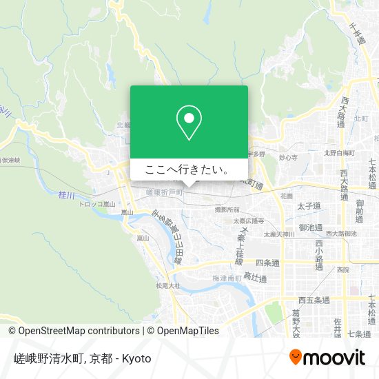 嵯峨野清水町地図