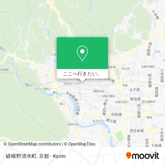 嵯峨野清水町地図