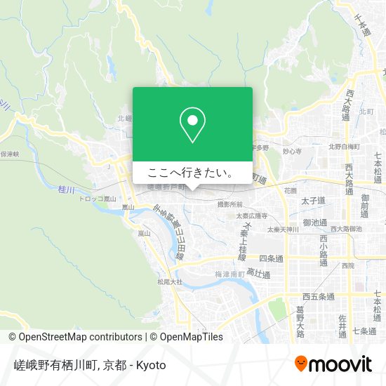 嵯峨野有栖川町地図
