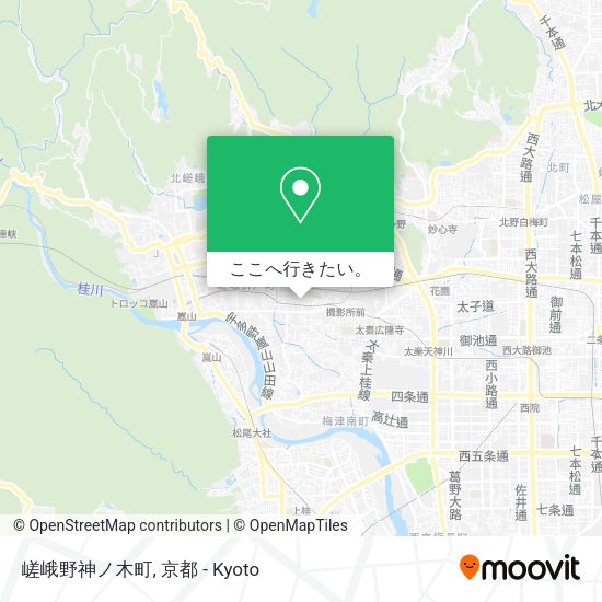 嵯峨野神ノ木町地図