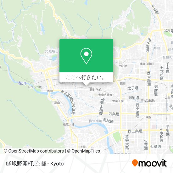 嵯峨野開町地図