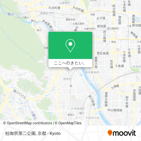 桂御所第二公園地図