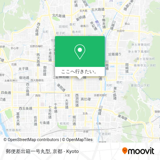 郵便差出箱一号丸型地図