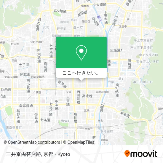 三井京両替店跡地図
