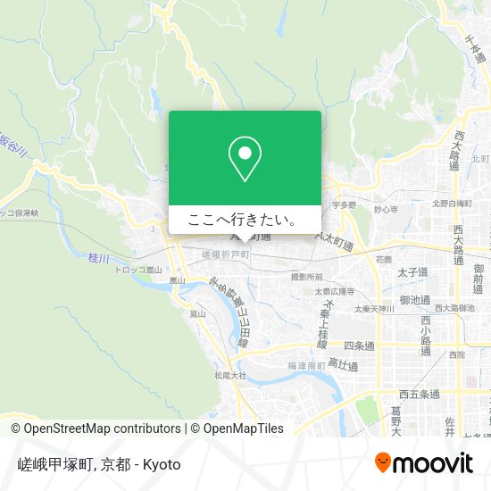 嵯峨甲塚町地図