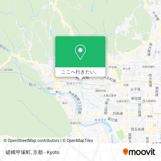 嵯峨甲塚町地図